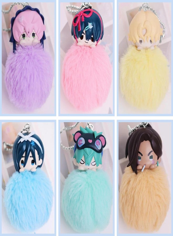 YJacuing Alien Stage Free Stage Series Blind Box Pom Pom Keychain, Anime ALNST Mystery Plush Fluffy Bag Charm (Single Box, Contains One Random Character) - Image 4